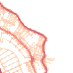 Daytime road noise heatmap for NE26 2NN