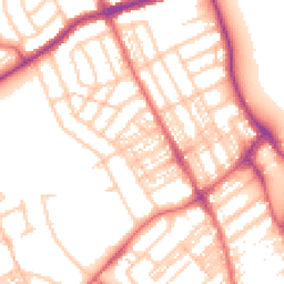 Daytime road noise heatmap for NE26 3BG