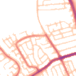 Daytime road noise heatmap for NE26 3HN