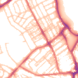 Daytime road noise heatmap for NE26 3LU