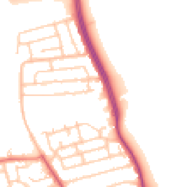 Daytime road noise heatmap for NE26 4AA