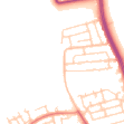 Daytime road noise heatmap for NE26 4AE