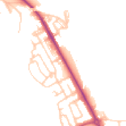Daytime road noise heatmap for NE26 4DL