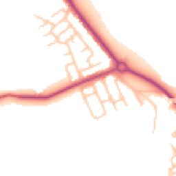 Daytime road noise heatmap for NE26 4HJ