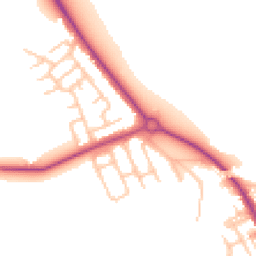 Daytime road noise heatmap for NE26 4HT