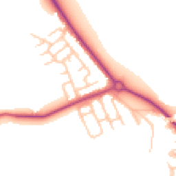 Daytime road noise heatmap for NE26 4JH