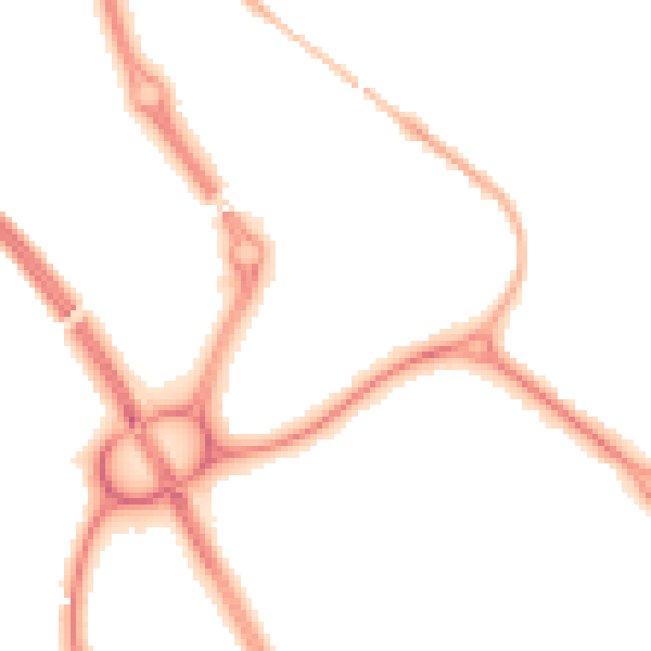 Night-time road noise heatmap for NE27 0BX