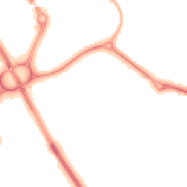Night-time road noise heatmap for NE27 0DN
