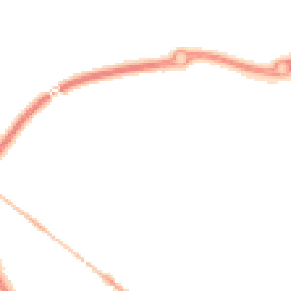 Night-time road noise heatmap for NE27 0FN