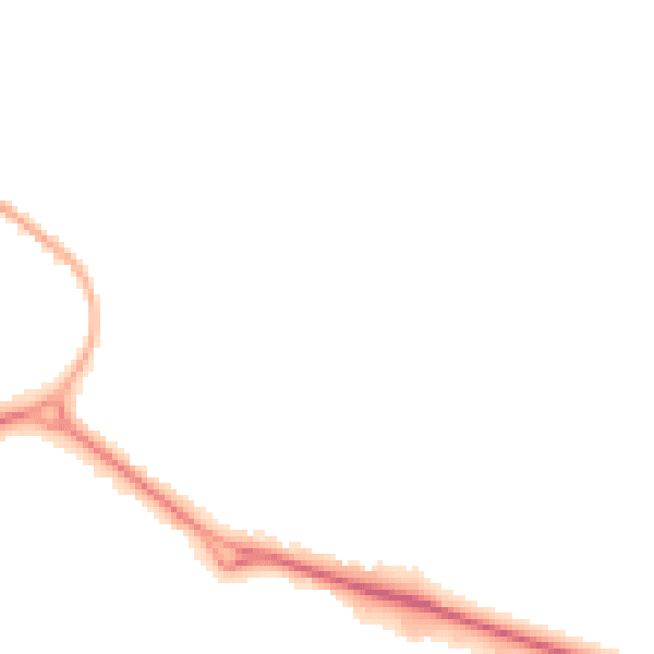 Night-time road noise heatmap for NE27 0PU