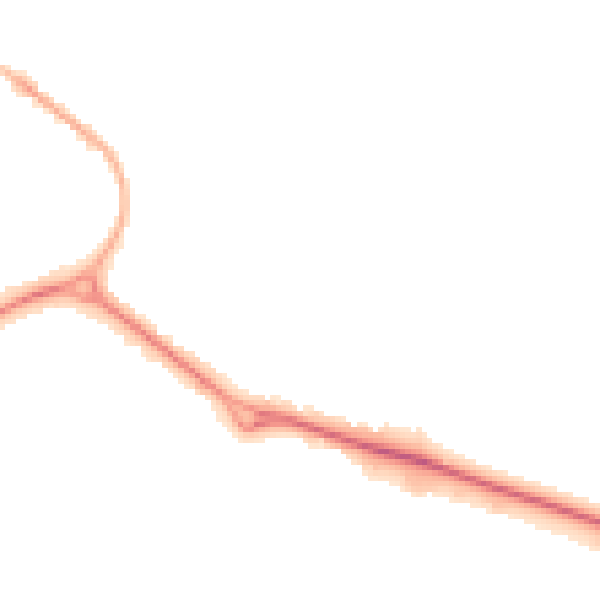 Night-time road noise heatmap for NE27 0QA