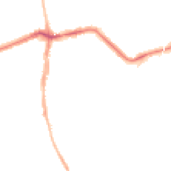 Night-time road noise heatmap for NE3 1AB