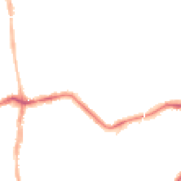 Night-time road noise heatmap for NE3 1AQ