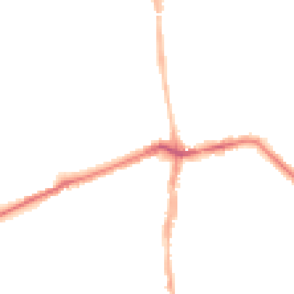 Night-time road noise heatmap for NE3 1BF