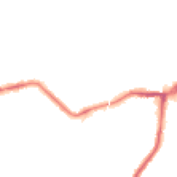 Night-time road noise heatmap for NE3 1BG