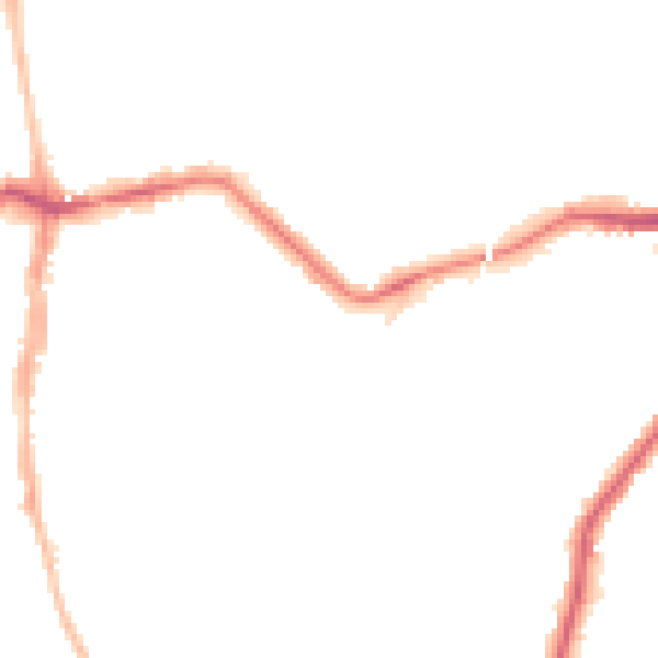 Night-time road noise heatmap for NE3 1BQ