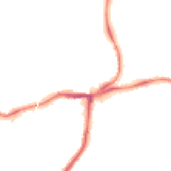 Night-time road noise heatmap for NE3 1DG