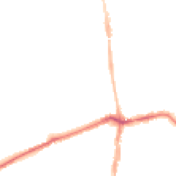Night-time road noise heatmap for NE3 1DQ
