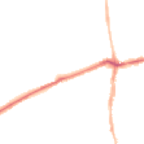 Night-time road noise heatmap for NE3 1DX
