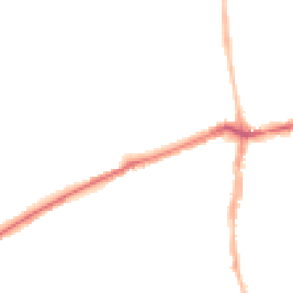 Night-time road noise heatmap for NE3 1EA
