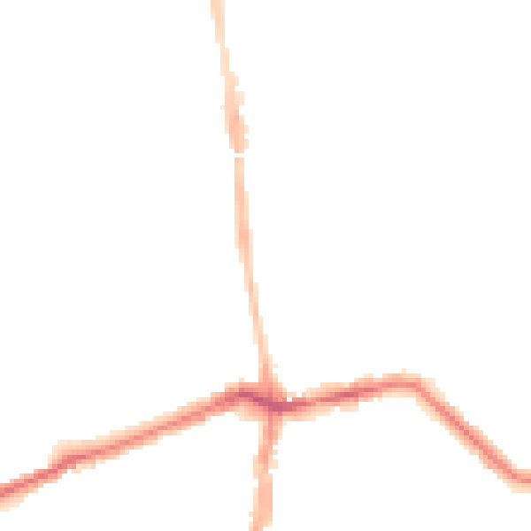 Night-time road noise heatmap for NE3 1LL