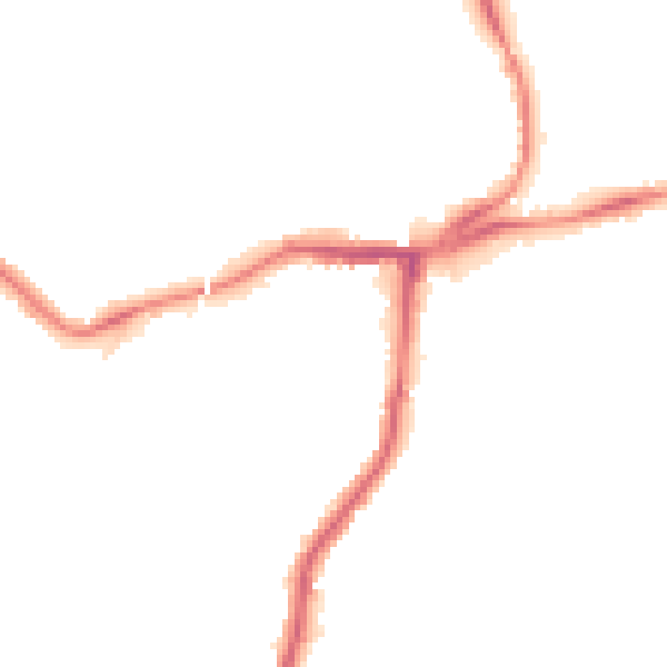 Night-time road noise heatmap for NE3 1QH