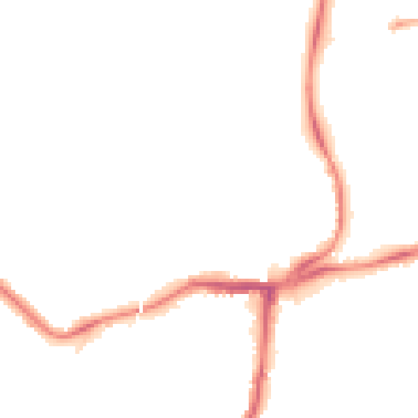 Night-time road noise heatmap for NE3 1RR