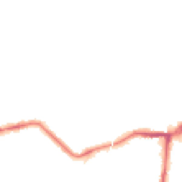 Night-time road noise heatmap for NE3 1XB