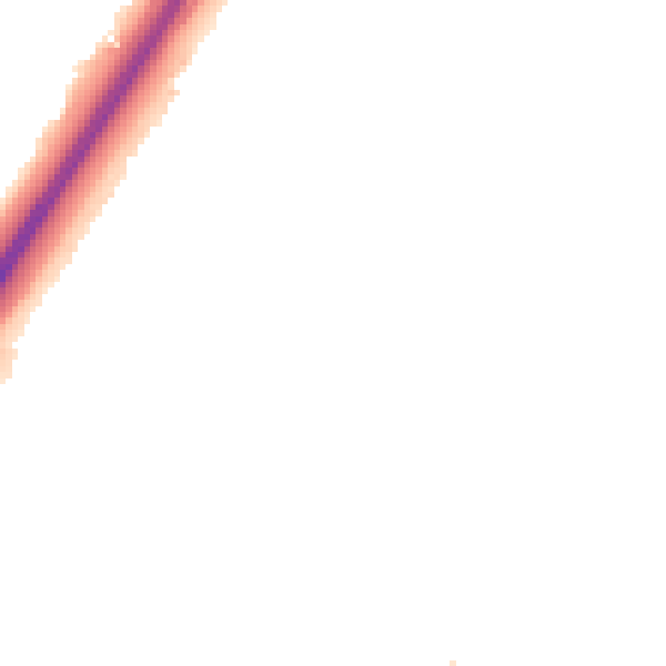 Night-time road noise heatmap for NE3 2PS
