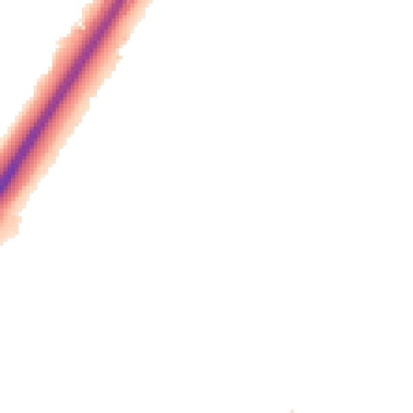 Night-time road noise heatmap for NE3 2PT