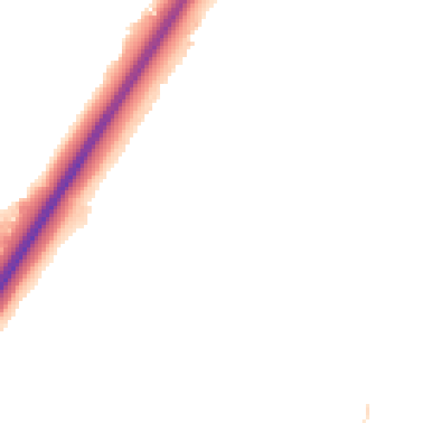 Night-time road noise heatmap for NE3 2PY