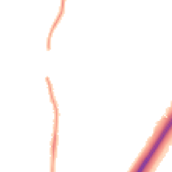 Night-time road noise heatmap for NE3 2XU