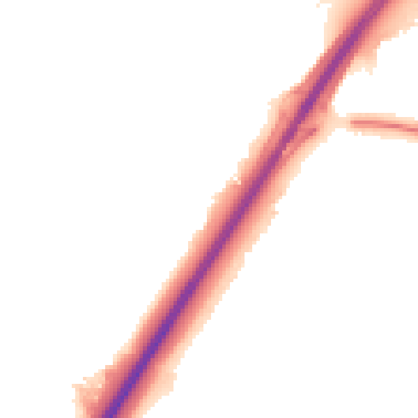 Night-time road noise heatmap for NE3 2YJ