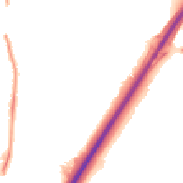 Night-time road noise heatmap for NE3 2YQ