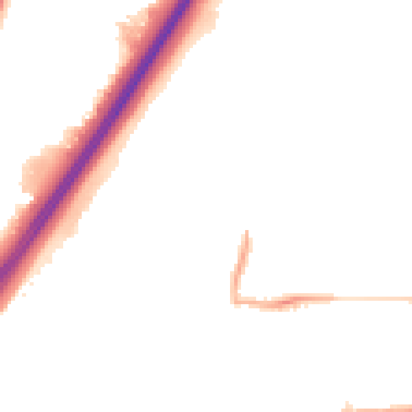 Night-time road noise heatmap for NE3 3RT