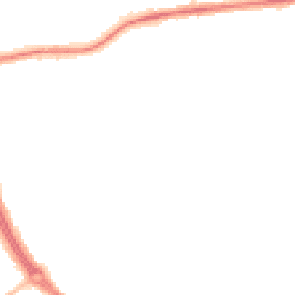 Night-time road noise heatmap for NE3 4BU