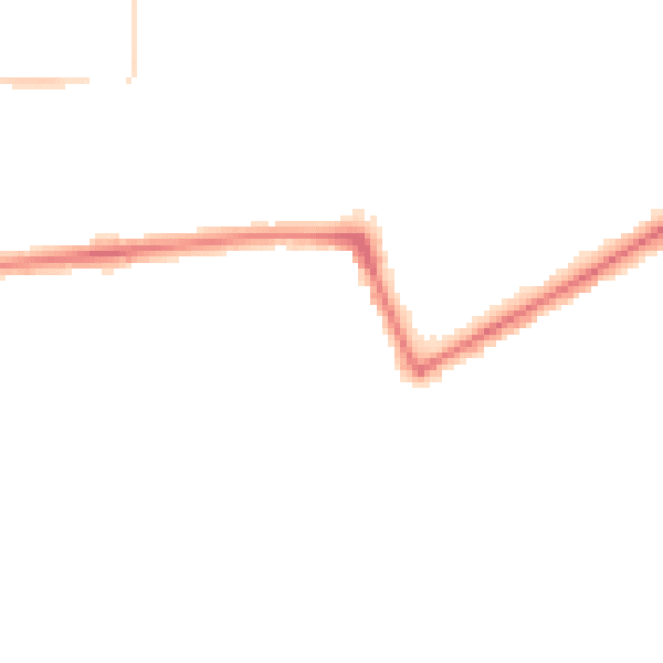 Night-time road noise heatmap for NE3 4LA