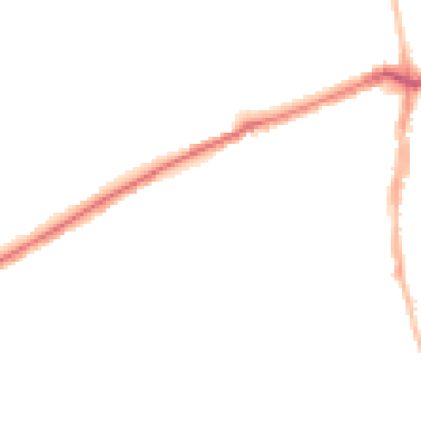 Night-time road noise heatmap for NE3 4LW