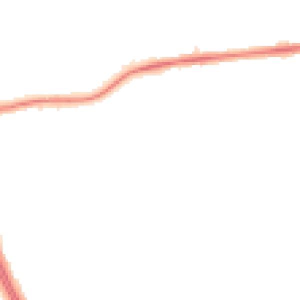 Night-time road noise heatmap for NE3 4UH