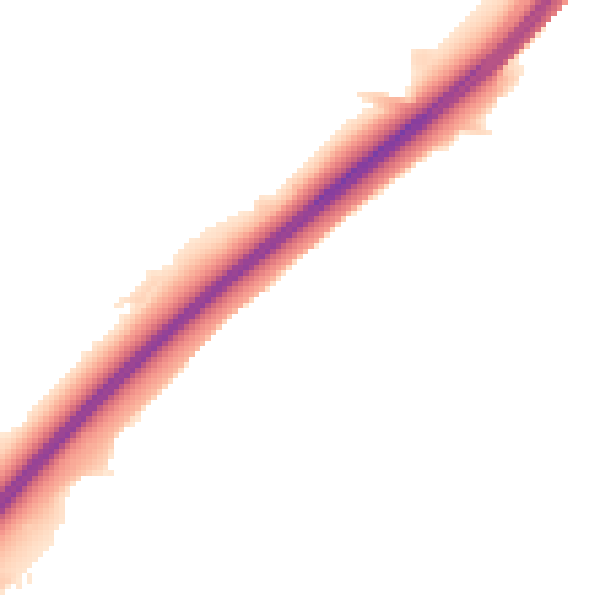 Night-time road noise heatmap for NE3 5RE