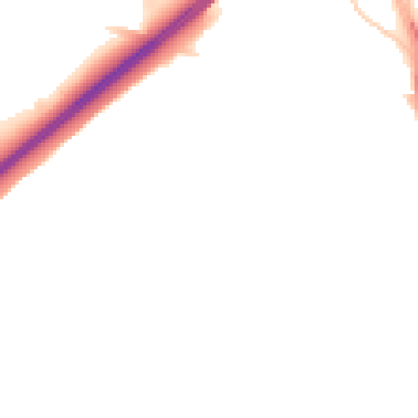 Night-time road noise heatmap for NE3 5RS