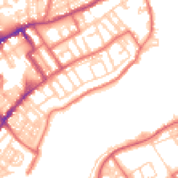 Daytime road noise heatmap for NE30 1AD