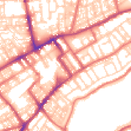 Daytime road noise heatmap for NE30 1AF