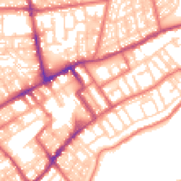 Daytime road noise heatmap for NE30 1AH