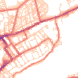 Daytime road noise heatmap for NE30 1AS