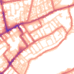 Daytime road noise heatmap for NE30 1BF