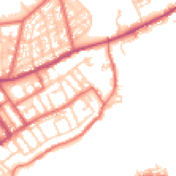 Daytime road noise heatmap for NE30 1DA