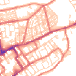 Daytime road noise heatmap for NE30 1EF
