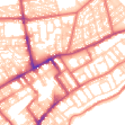 Daytime road noise heatmap for NE30 1ER