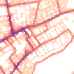 Daytime road noise heatmap for NE30 1EW